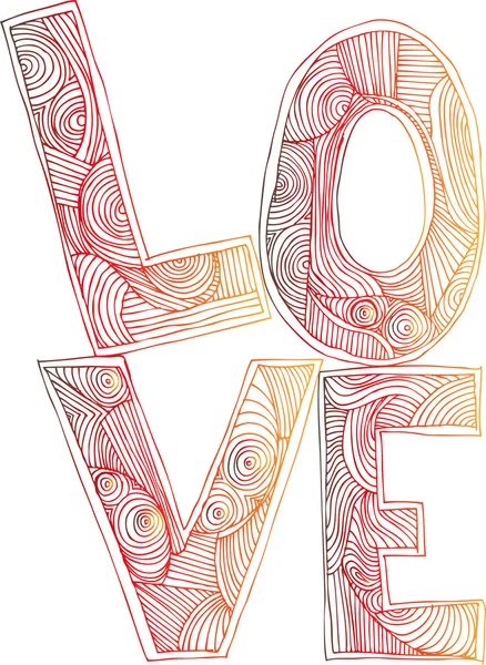 L'amore. illustrazioni vettoriali — Vettoriale Stock