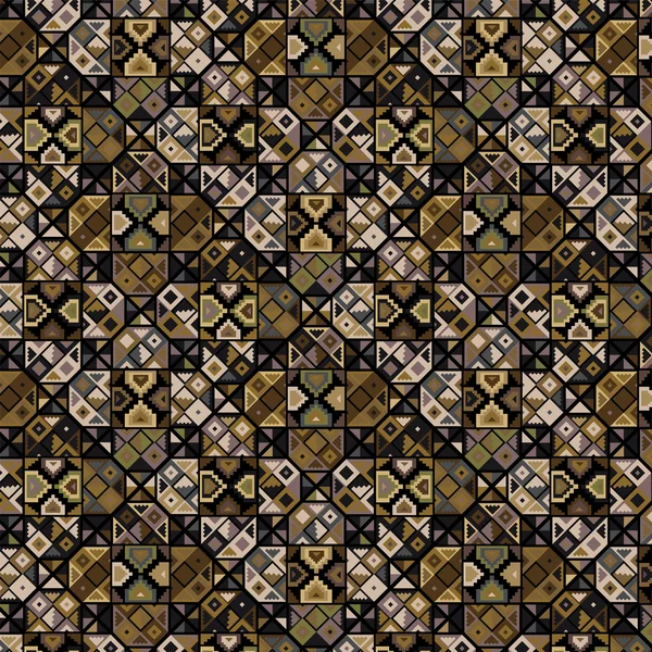 Grunge patrón inca. Ilustración vectorial — Archivo Imágenes Vectoriales
