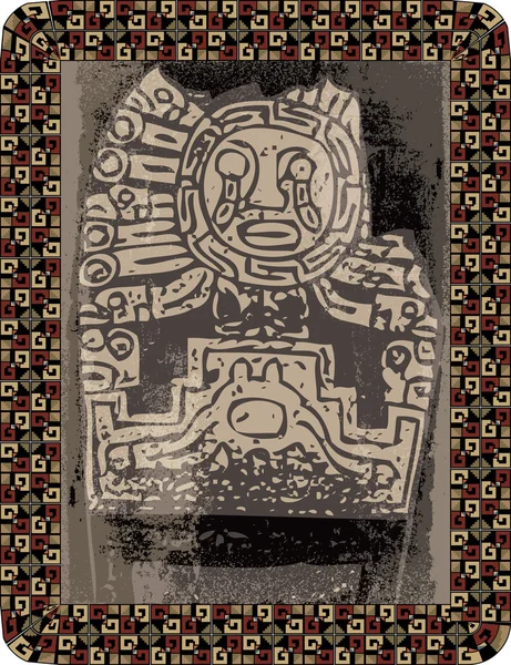 Icono de Grunge Inca. Ilustración vectorial — Archivo Imágenes Vectoriales