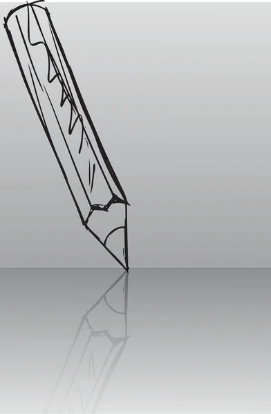 Sketch of pencils. Vector illustration — Stock Vector