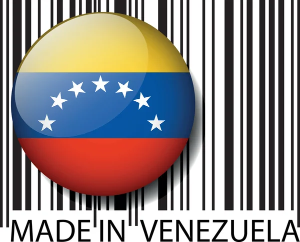 stock vector Made in Venezuela barcode. Vector illustration