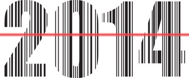 2014 Barcode Design. Vector illustration clipart