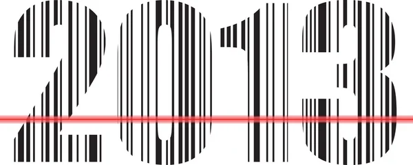 2013 barcode ontwerp. vectorillustratie — Stockvector