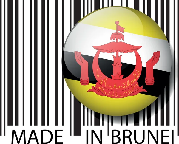 Brunei barkod yaptı. vektör çizim — Stok Vektör