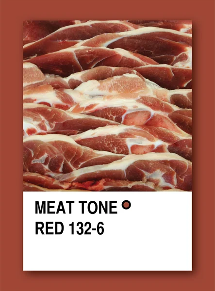 stock image MEAT TONE RED. Color sample design