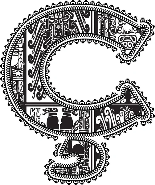 Simbolo con disegno antico. Illustrazione vettoriale — Vettoriale Stock