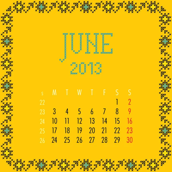 Juin 2013 . — Image vectorielle