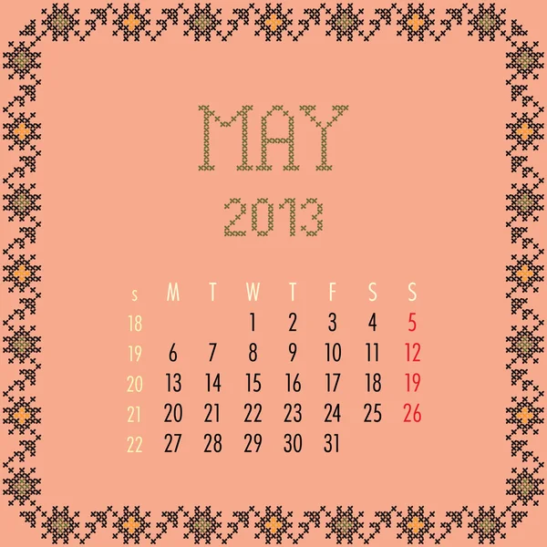 Mai 2013 . — Image vectorielle