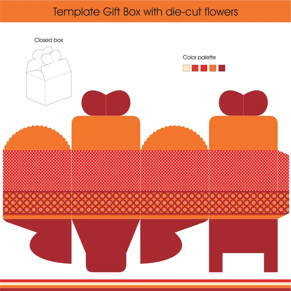Present gift template — Stock Vector