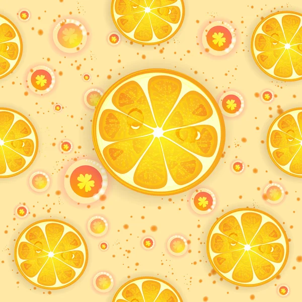 柑橘類のパターン — ストックベクタ