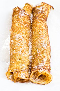 Two crepes with sugar clipart