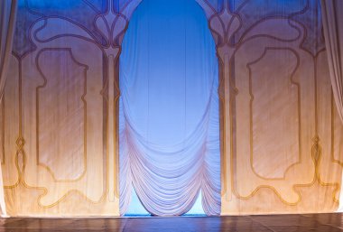 Scenography and curtain clipart