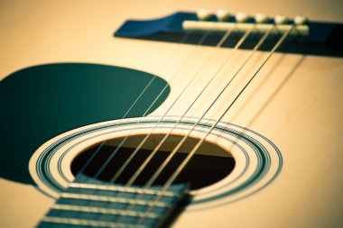 Closeup of guitar clipart