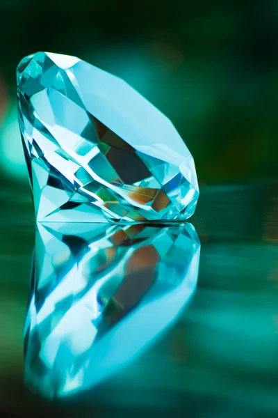 Turkosblå diamant — Stockfoto