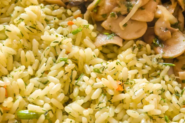 stock image Rice with mushrooms