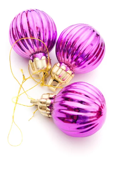 Purple Christmas balls — Stock Photo, Image