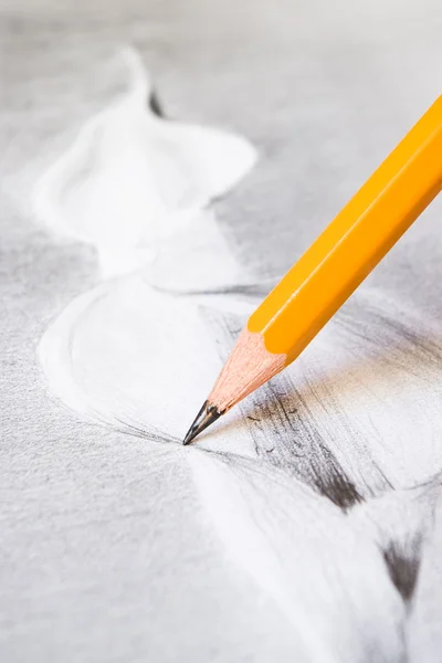 Drawing with pencil — Stock Photo, Image
