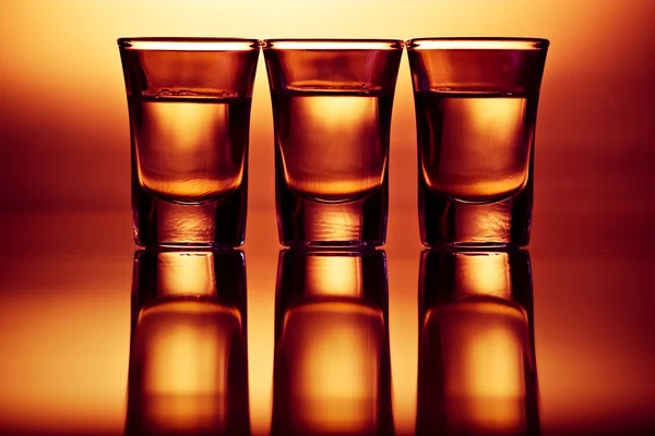 Tre drink skott — Stockfoto