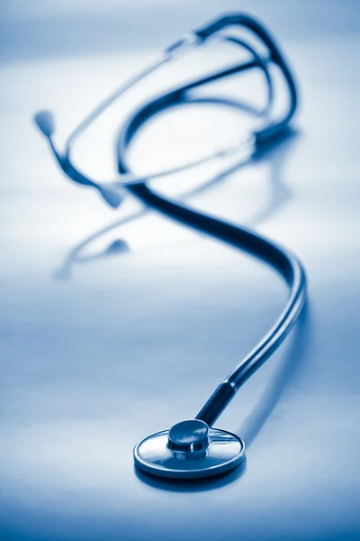 Stetoskop i blått — Stockfoto