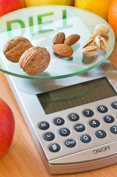 Nuts and almonds diet Royalty Free Stock Images