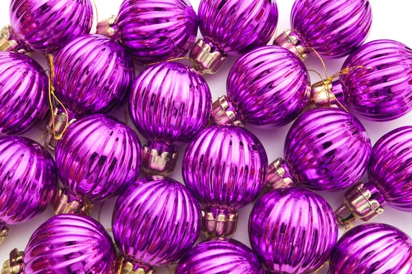紫のクリスマス ボール — ストック写真