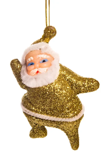 Weihnachtsmann-Goldschmuck — Stockfoto