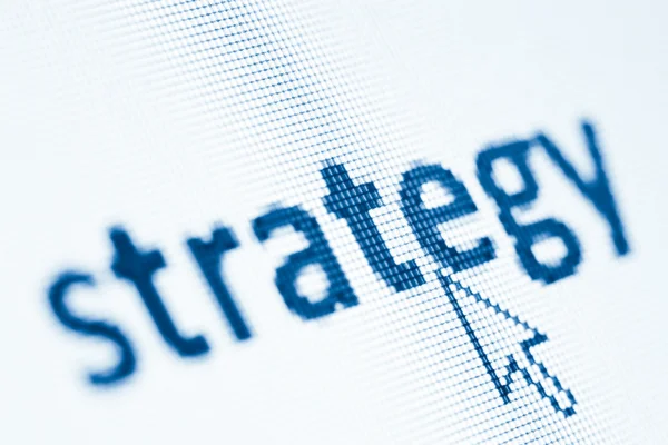 Estratégia da palavra — Fotografia de Stock
