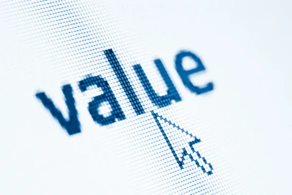 Word value — Stock Photo, Image