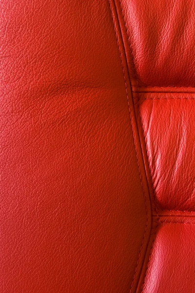 Chaise en cuir rouge — Photo