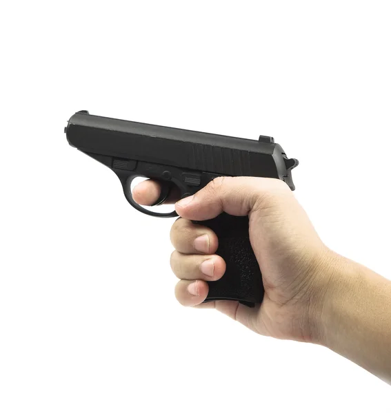 Pistola a mano puntando — Foto Stock