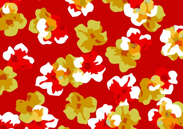 Top view of red bandana with paisley pattern as background Stock