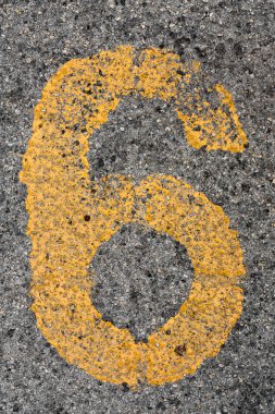 Parking Number 6 or 9 clipart