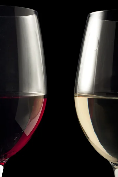 ไวน์แดงและขาว — ภาพถ่ายสต็อก