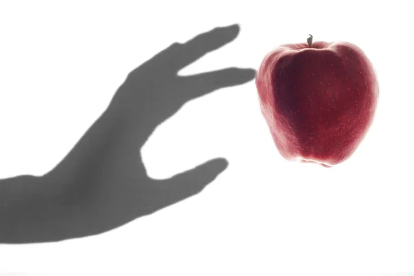 Main avec pomme — Photo