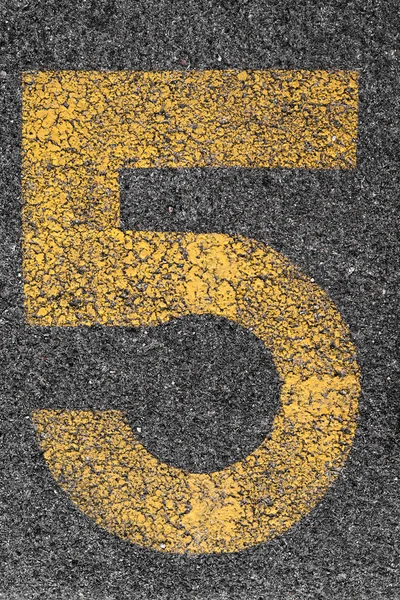 Parking Number 5 — Stock Photo, Image