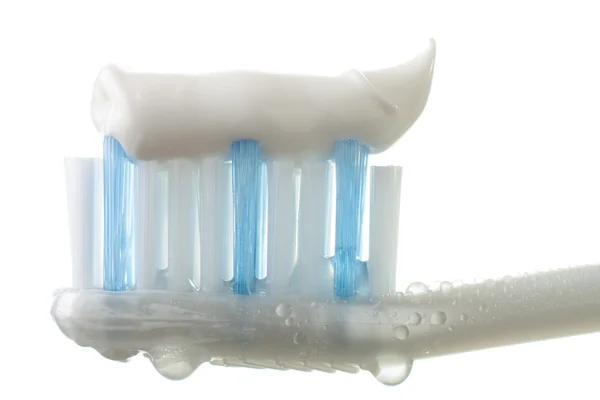 stock image Wet Toothbrush with Toothpaste