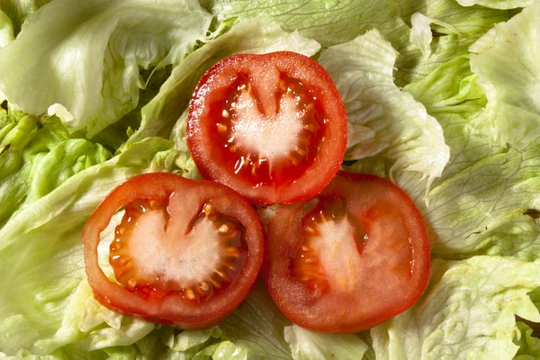 Gesneden tomaat Rechtenvrije Stockfoto's