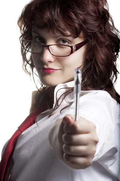 Woman with Glasses — Stock Photo, Image