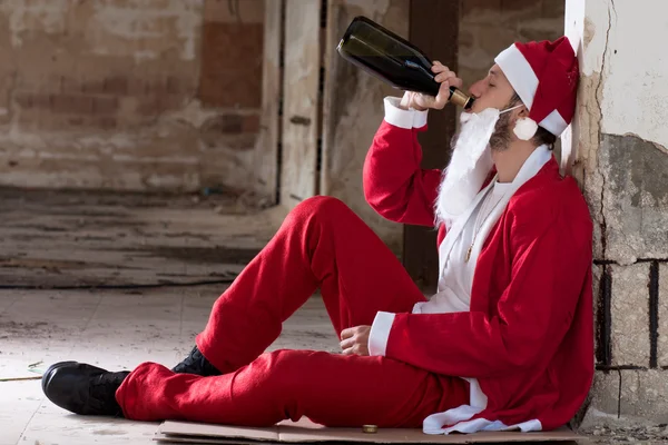 Père Noël alcoolique — Photo