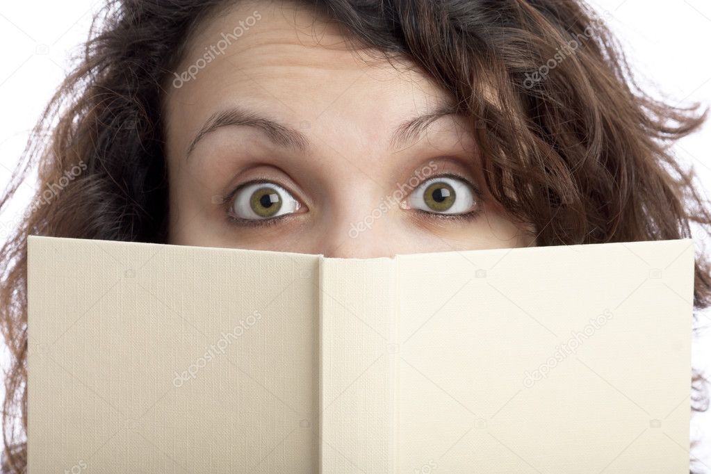 Sceptical Girl with Book