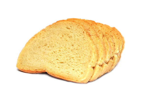 The bread cut on white background — Stock Photo, Image
