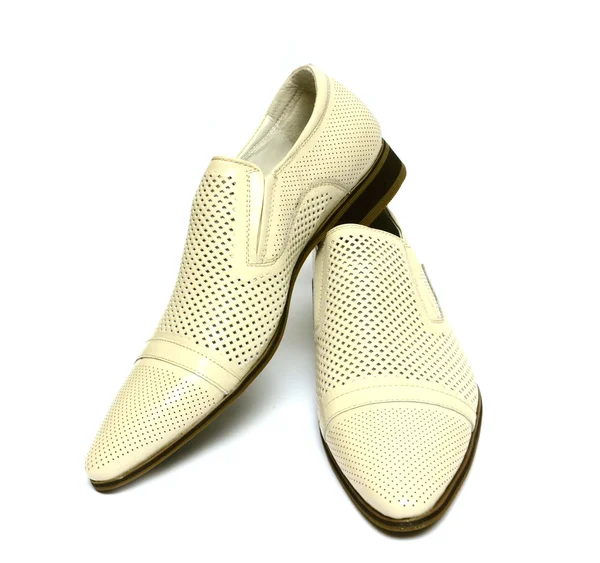Mans scarpe su sfondo bianco — Foto Stock