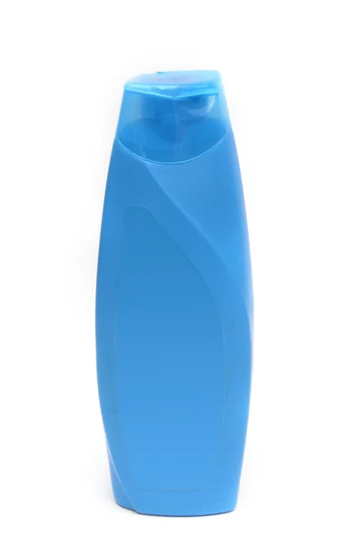 白で隔離される青いボトル セット — ストック写真