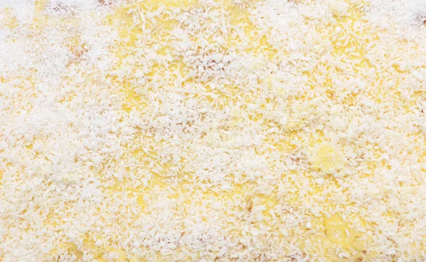 A closeup background of sponge cake texture — Stock Photo, Image