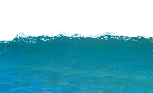 Swirled blue colored sea wave — Stock Photo, Image