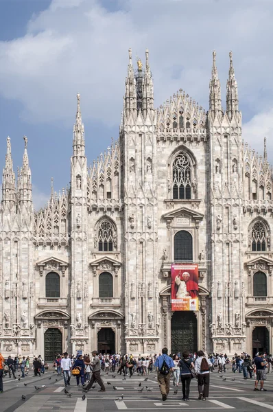 Duomo di milano, katedrála v Miláně — Stock fotografie