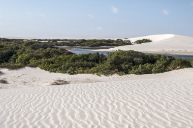 lencois maranheses Brezilya'nın kum tepeleri