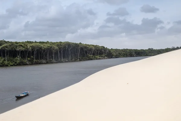 Sand dunes of the Lencois Maranheses in Brazil — Stock Photo, Image