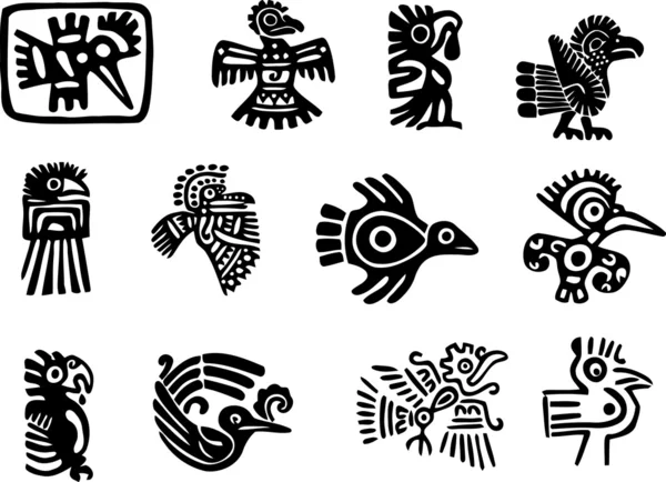 Mexican and maya glyph Stock Vector Image by ©morrmota #11037348