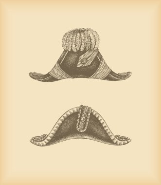 Vintage Cocked Hats clipart